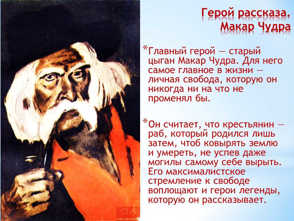 ✅ характеристика главных героев рассказа макар чудра. главные герои рассказа горького «макар чудра», характеристика с цитатами - radostvsem.ru