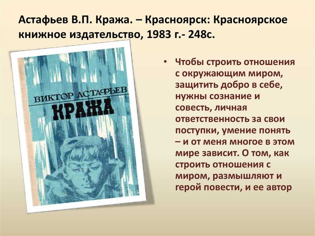 Краткое содержание кража астафьева - юристу в помощь