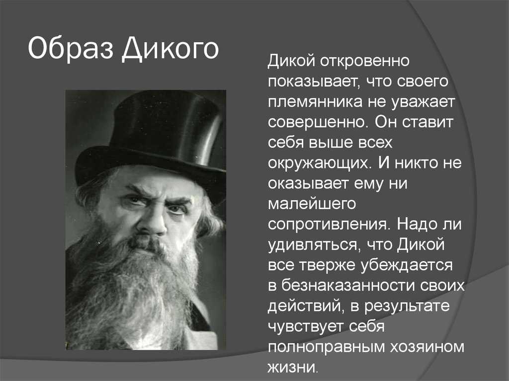 Дикой и кабаниха в пьесе гроза сочинение-характеристика