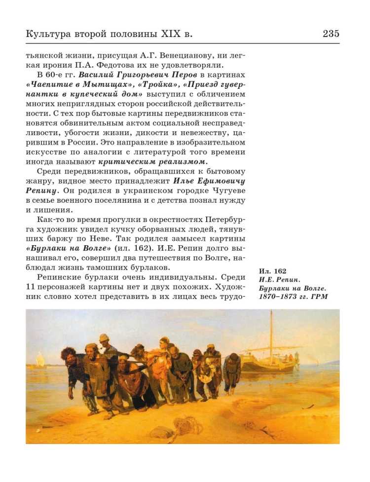 Сочинение по картине репина "бурлаки на волге"
