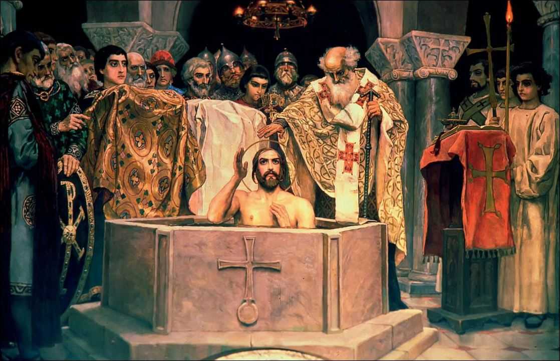 Как написать сочинение по картине васнецова крещение руси: советы и примеры