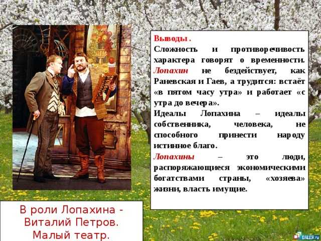 Образ раневской. «описание образа раневской в пьесе «вишнёвый сад. психологические особенности раневской