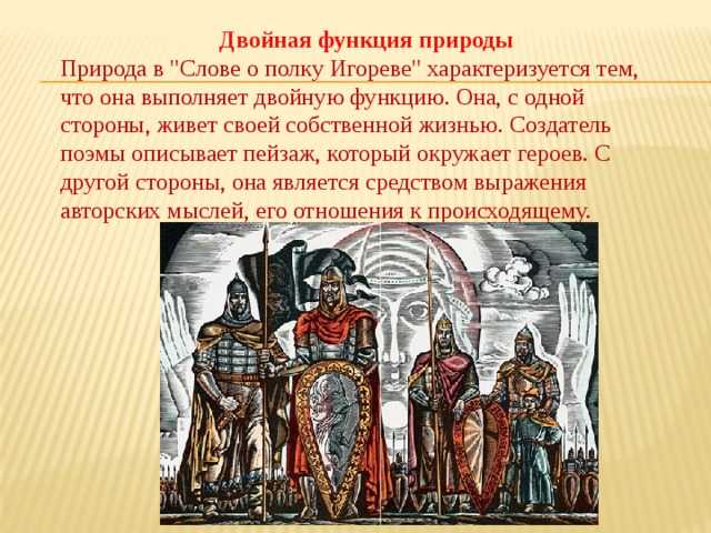 Картины природы в "слове о полку игореве". сочинение. литература. 2009-01-12