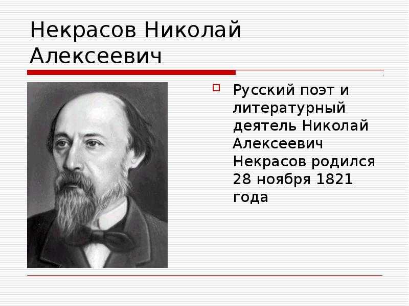 Презентация на тему николай алексеевич некрасов
