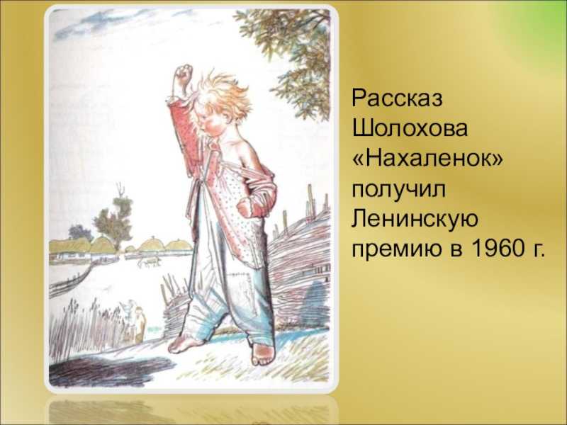Анализ произведения нахаленок шолохова