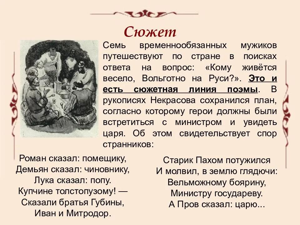 Характеристики главных героев кому на руси жить хорошо, некрасов. их образы и описание
