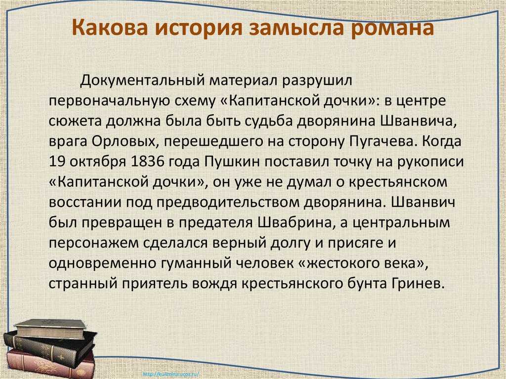 История создания повести «капитанская дочка» александра сергеевича пушкина