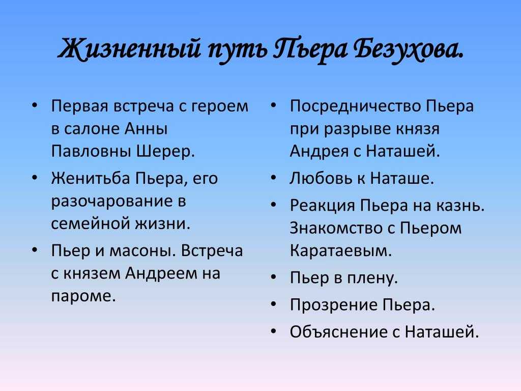 Пьер безухов - характеристика героя романа л.н. толстого "война и мир"