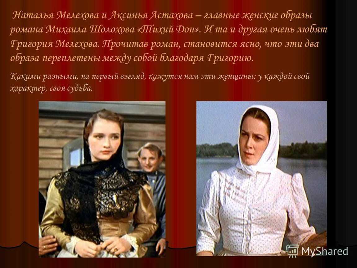 Женские образы в романе «тихий дон»