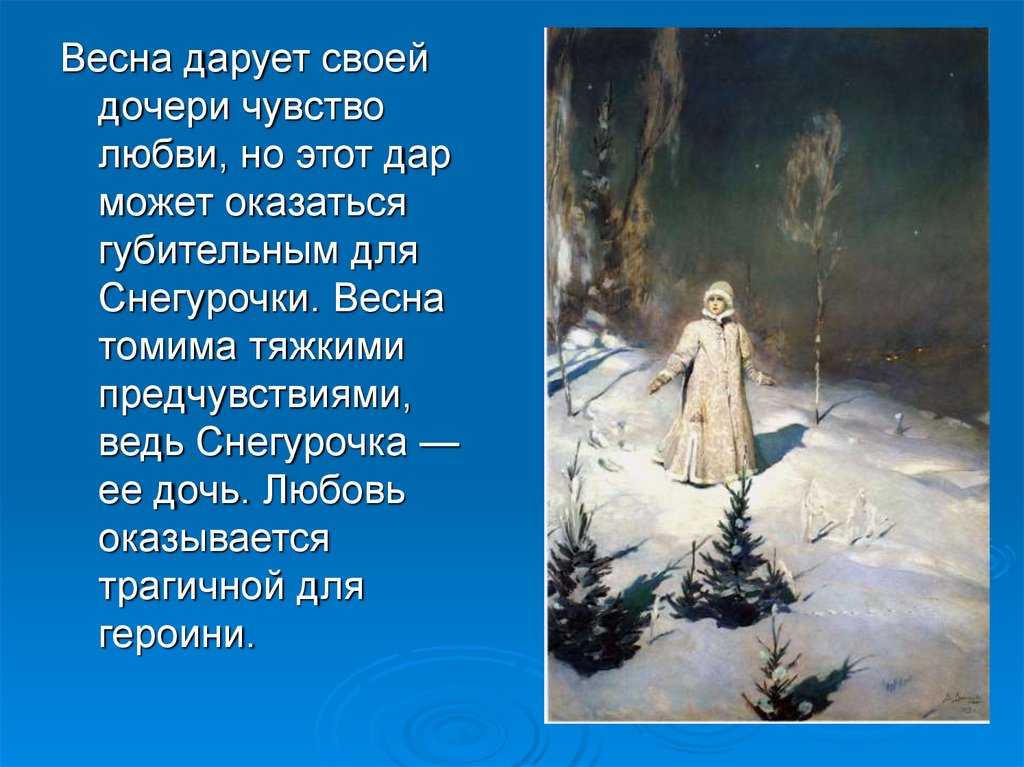 История создания пьесы снегурочка островского