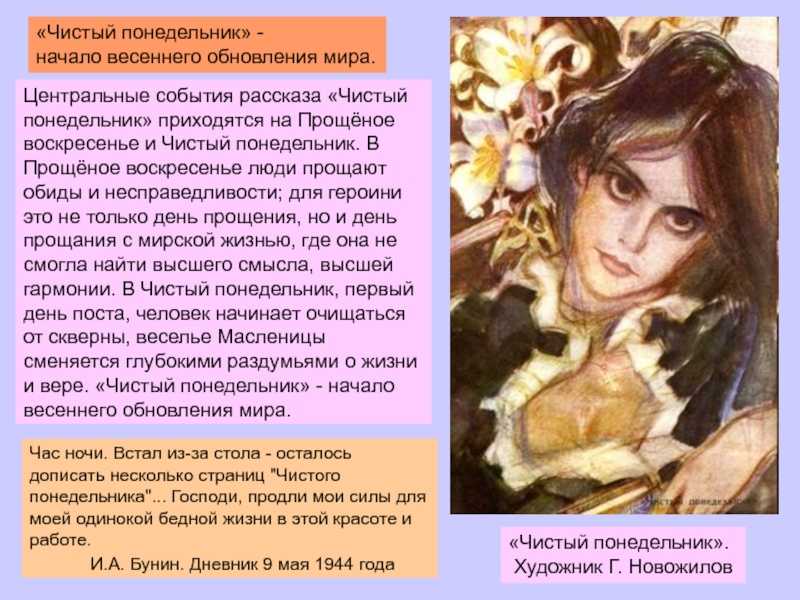 Анализ рассказа «чистый понедельник» (и. бунин)