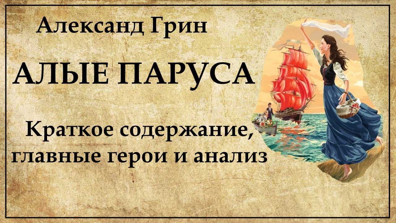 А грин алые паруса подробный план рассказа. план по рассказу алые паруса. тест по произведению
