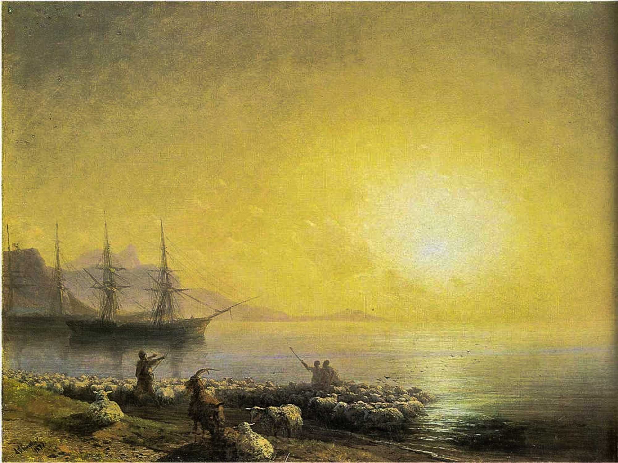 Айвазовский иван «спокойное море» описание картины, анализ,, сочинение