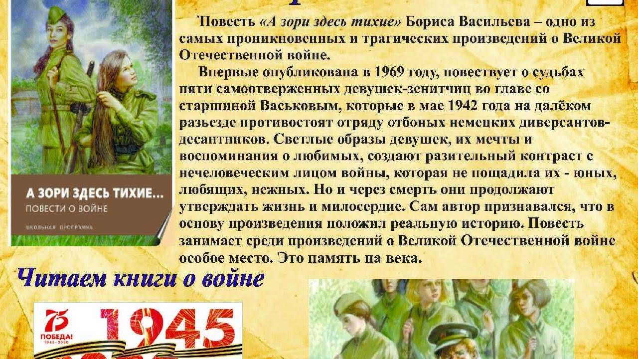 Характеристика героев а зори здесь тихие - образы, судьбы