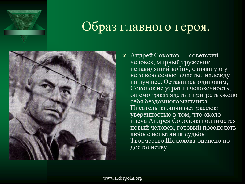 Характеристика и образ андрея соколова в рассказе судьба человека шолохова сочинение