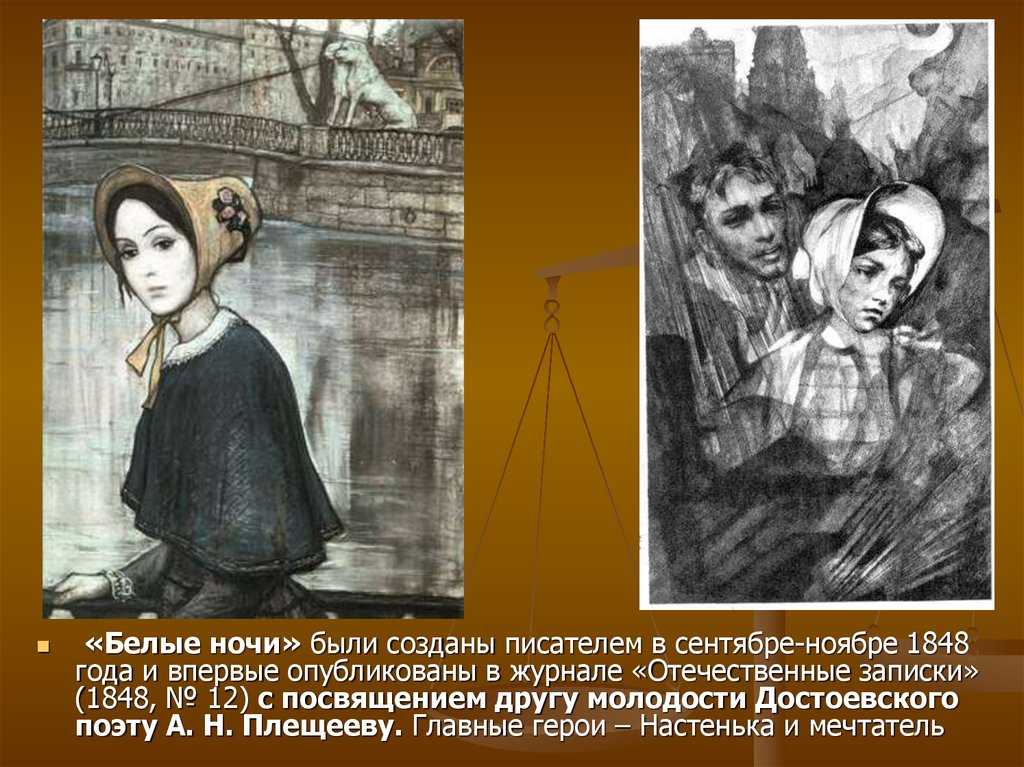 Герои повести белые ночи достоевского