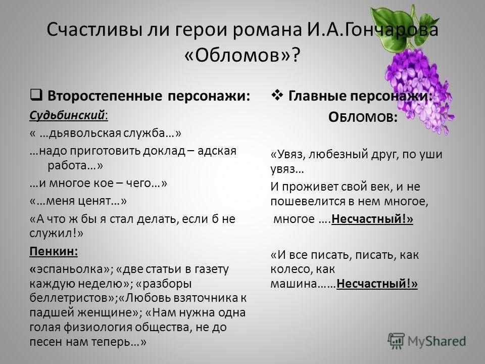 Гости обломова и цель их прихода - сочинить.ру