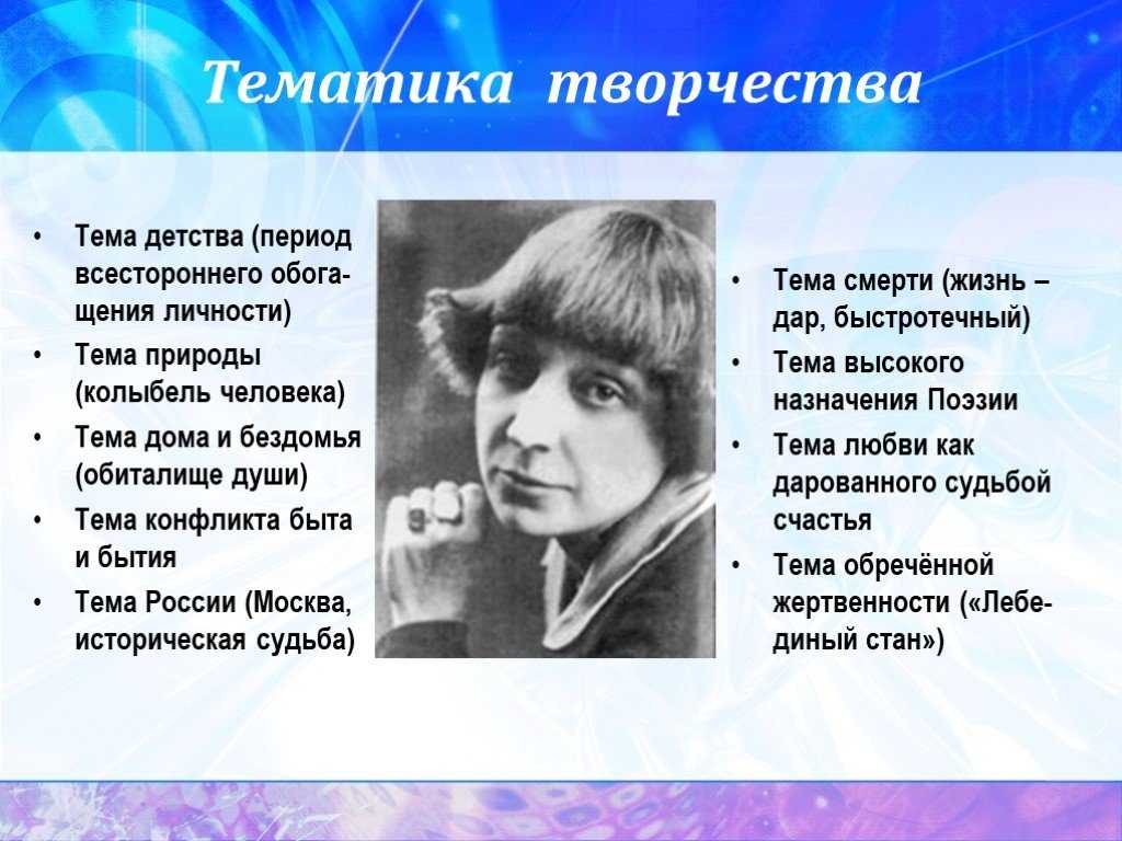 Марина Ивановна Цветаева является известной поэтессой, творившей в Серебряном веке Эта личность является моим любимым поэтом данной временной эпохи