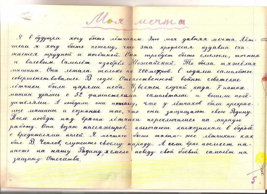 Примеры сочинений-рассуждений на тему «что такое мечта»