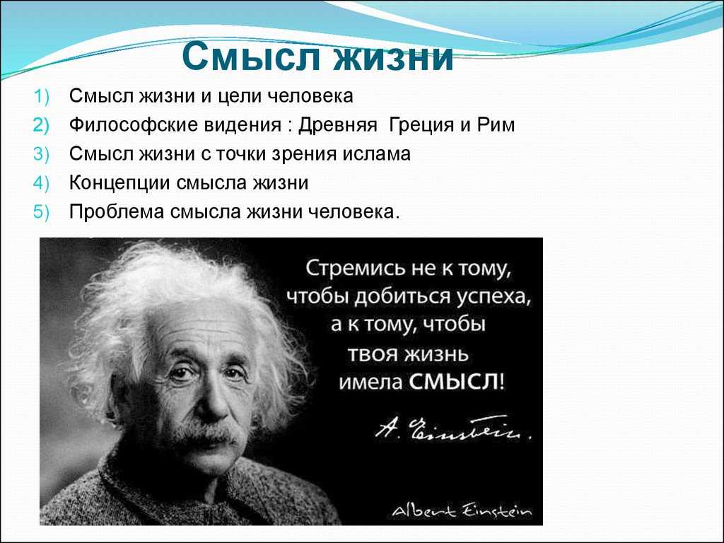 Смысл жизни человека. проблема смысла жизни