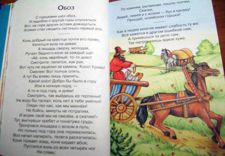 Как первый конь везет воз с горшками. анализ басни обоз. басня обоз - анализ
