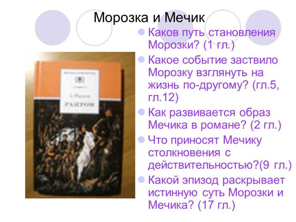 Главные герои «разгром» характеристика персонажей романа фадеева