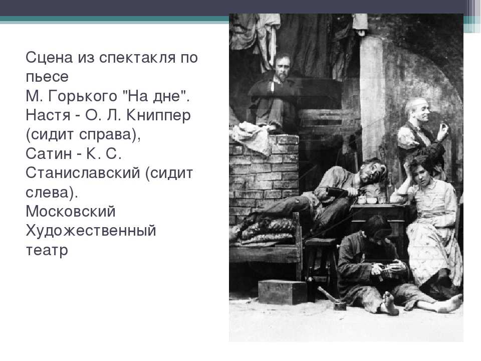 Чего достигла настя из пьесы на дне. образ и характеристика насти в пьесе на дне горького сочинение. кто жил в ночлежках