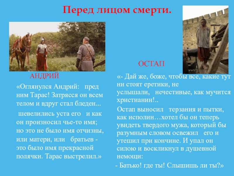 Сочинение характеристика тараса бульбы