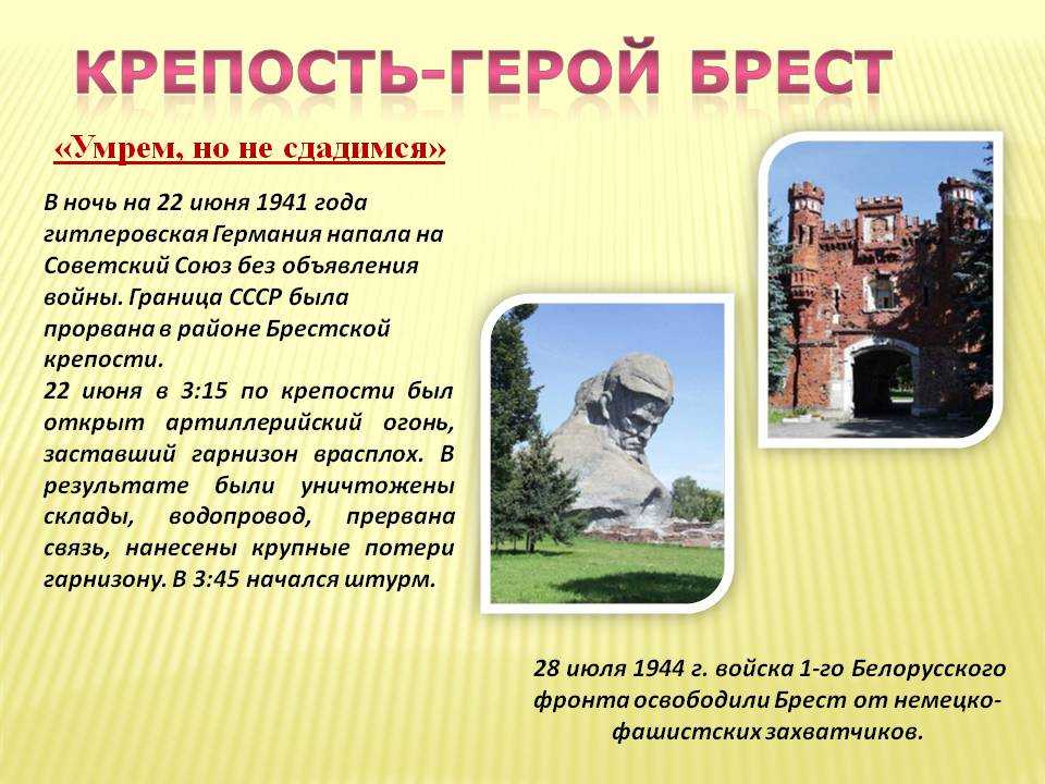 Штурм брестской крепости кратко