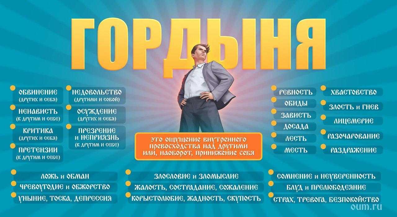 Гордость и гордыня, отличия