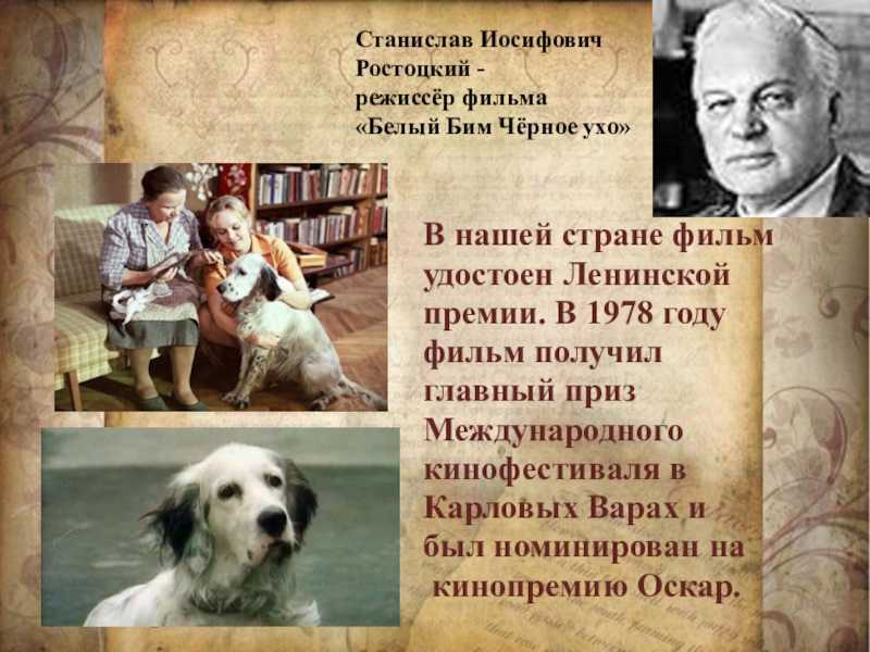 Презентация на тему добро и зло в повести г.н.троепольского    белый бим черное ухо