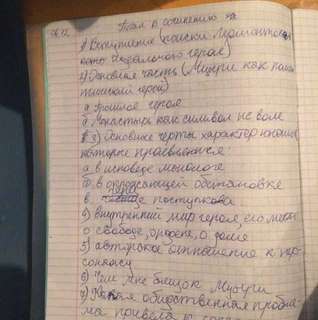 Как чувствует себя мцыри в монастыре цитаты