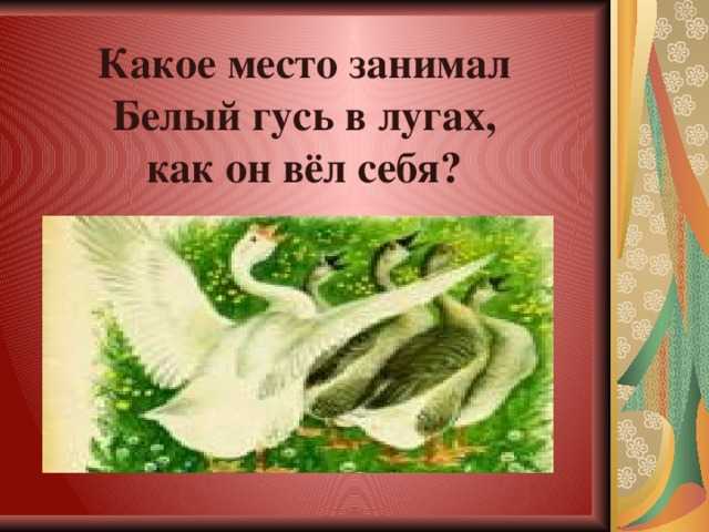 Презентация на тему "изложение по рассказу "белый гусь" е. носова" по русскому языку для 3 класса