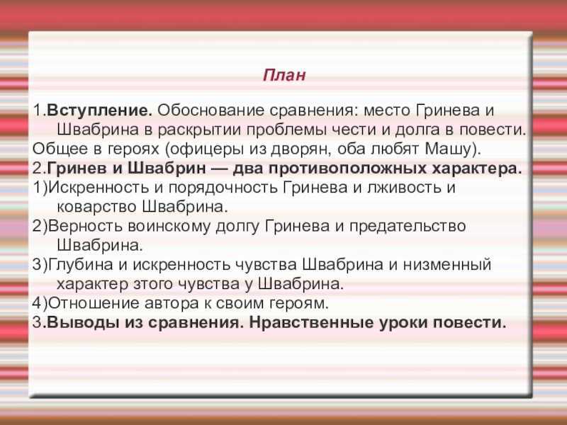 Образ и характеристика швабрина из повести капитанская дочка сочинение