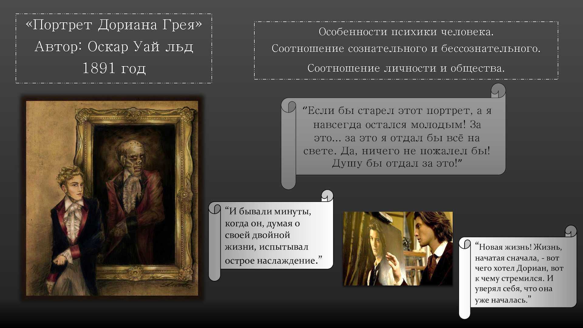 Краткое содержание «портрет дориана грея»: пересказ романа о. уайльда по главам